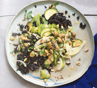 BLACK RICE WITH VEGETABLES