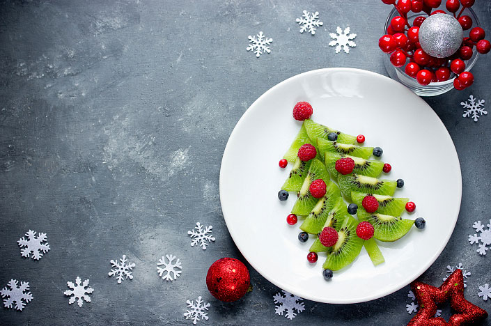 CHRISTMAS TREE” FRUIT SALAD