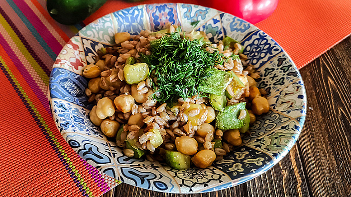 SPELT WITH VEGETABLES