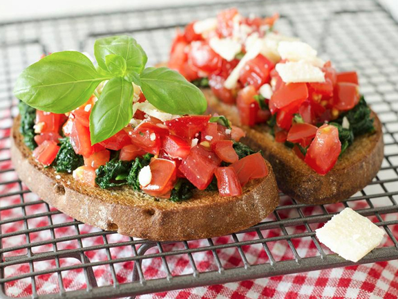 SPINACH BRUSCHETTA