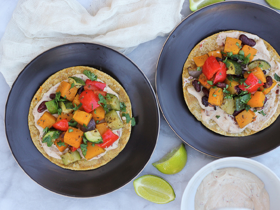 TOSTADA WITH VEGETABLES