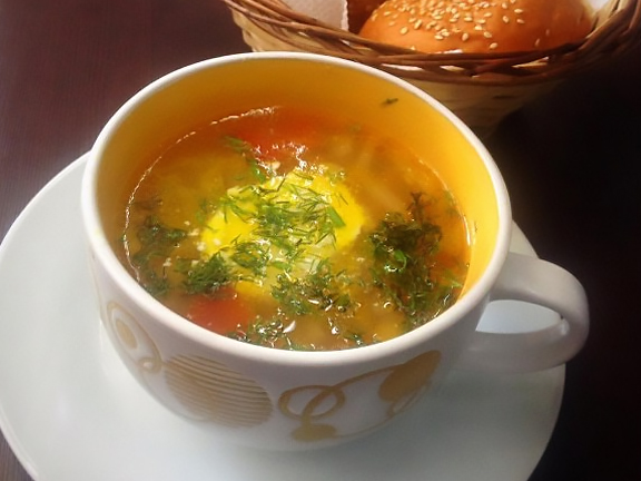 VEGETARIAN CABBAGE SOUP WITH BULGUR