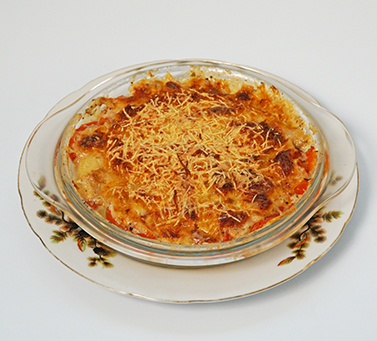 VEGETARIAN CASSEROLE WITH BÉCHAMEL SAUCE