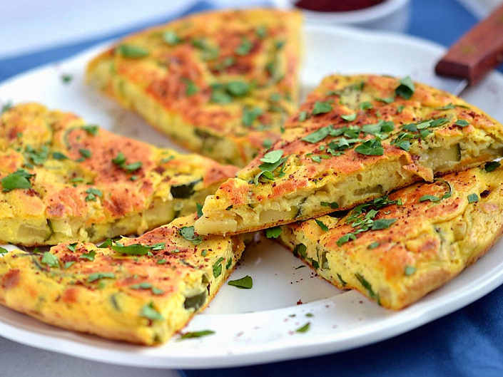 VEGETARIAN CHICKPEA OMELET